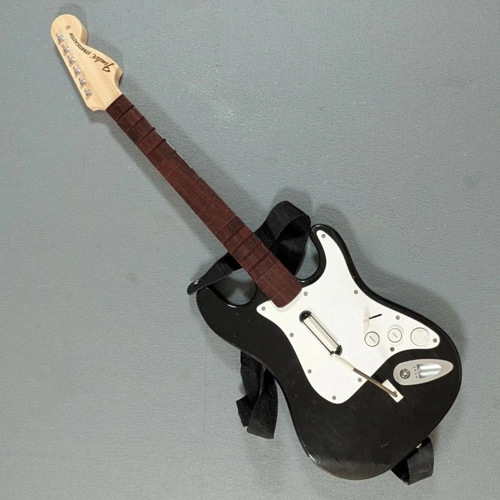 Rock Band Fender Stratocaster Guitar PS3 Black Wireless Controller PSHGTR03